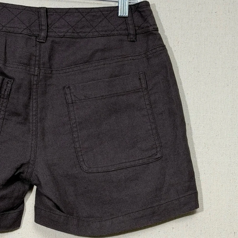 Wrap London Shorts Women US 6‎ Linen Cotton Utility Summer WK46
